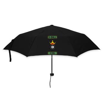 Retro 8-Bit 8-Ball King - Umbrella (small) - black - Front