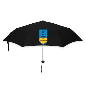 fight like ukrainians quote - Umbrella (small) - black - Front
