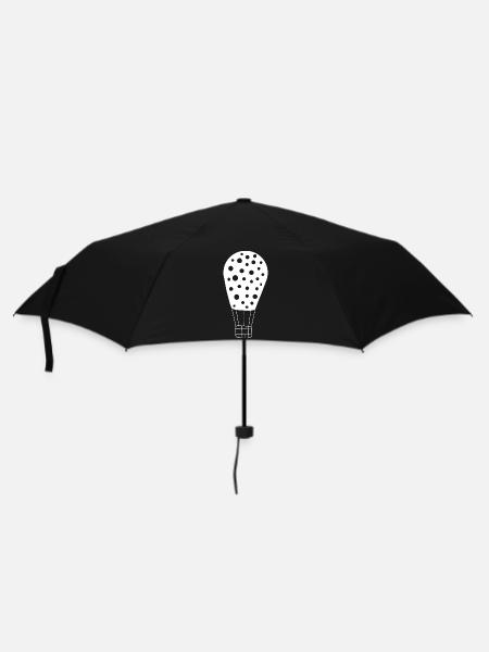 Hot air balloon white - Umbrella (small) - black