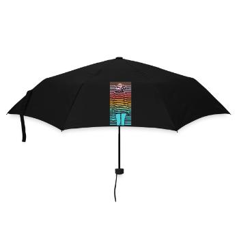 Belle femme peinture mode colorée femme art - Parapluie standard - noir - Devant