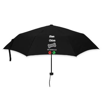 Je n'ai pas le temp : mon Chien m'appelle - Parapluie standard - noir - Devant