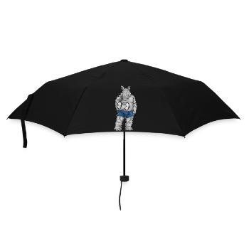 Rhino Bodybuilder Dumbbell Bodybuilding - Umbrella (small) - black - Front