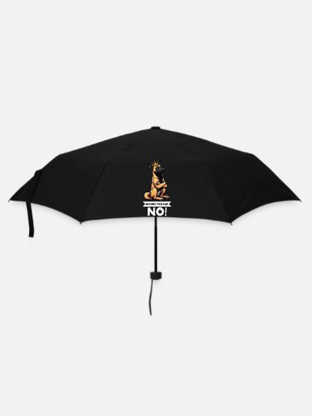 Before You Ask Malinois Belgischer Schäferhund - Regenschirm (klein) - Schwarz