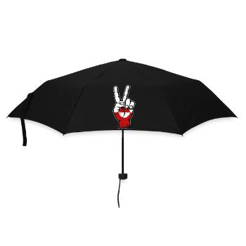 Symbole de paix du drapeau du Groenland utilisé - Parapluie standard - noir - Devant