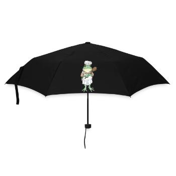Cuisson de grenouilles, cuisson à la cuillère de cuisson - Parapluie standard - noir - Devant