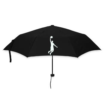 Dunning Basketball Silhouette - Umbrella (small) - black - Front