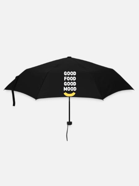 Trage deine Marke - Regenschirm (klein) - Schwarz