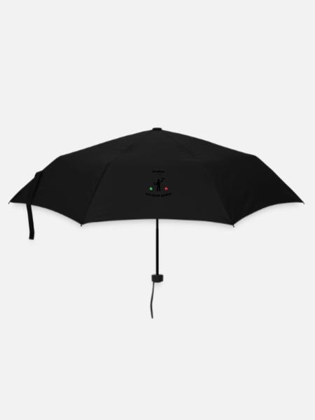 Drohne ruft an - Regenschirm (klein) - Schwarz