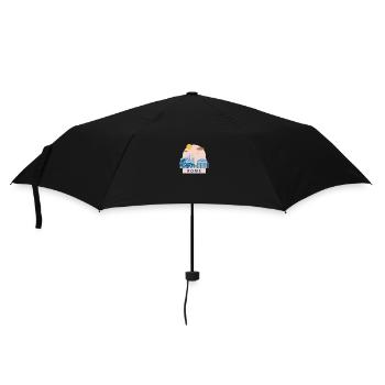 Italien Rom Design Logo Urlaub Europe Italy - Regenschirm (klein) - Schwarz - Vorne