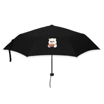 L’ours polaire apprécie les lasagnes italiennes - Parapluie standard - noir - Devant
