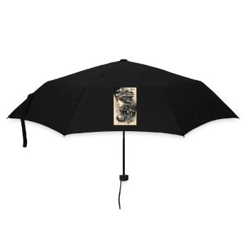 Motherhood ink dreamscape - Umbrella (small) - black - Front