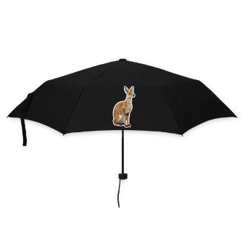Kangourou - Parapluie standard - noir - Devant