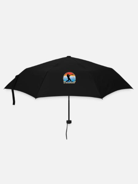 Baseball Baseball Player Vintage Retro Gift - Umbrella (small) - black