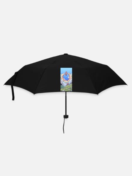 Zauberberg - Regenschirm (klein) - Schwarz