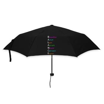 BALANCE Bienveillant Artiste Loyal Adorable - Parapluie standard - noir - Devant
