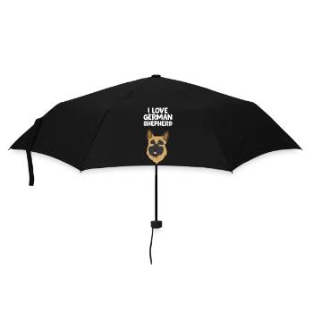 German Shepherd - I love German Shepherd - Umbrella (small) - black - Front