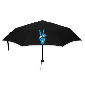 Drapeau ouïghour Symbole de la victoire de la paix utilisé - Parapluie standard - noir - Devant