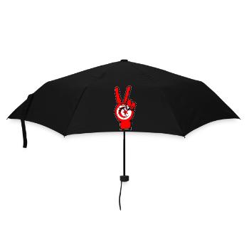 Drapeau de la Tunisie Symbole de la Victoire de la Paix - Parapluie standard - noir - Devant