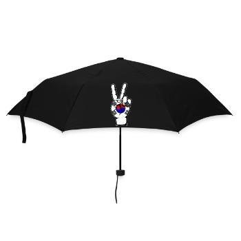 Drapeau de la Corée du Sud Symbole de la Victoire de la Paix - Parapluie standard - noir - Devant