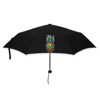 Fruit / Pineapple / Exotic / Tropical / Vitamins - Umbrella (small) - black - Front