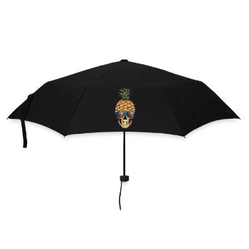 Pineapple Skull - Umbrella (small) - black - Front