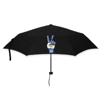 Argentinien Flagge Peace Symbol used - Regenschirm (klein) - Schwarz - Vorne
