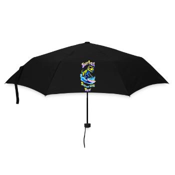T-Rex on holiday 🏄 - Umbrella (small) - black - Front