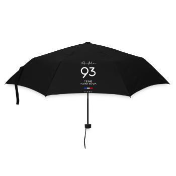 Das Leben ist besser SEINE-SAINT-DENIS Nummer 93 Frankreich - Regenschirm (klein) - Schwarz - Vorne