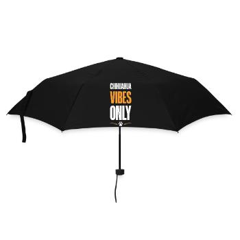 Chihuahua Vibes Only - Regenschirm (klein) - Schwarz - Vorne