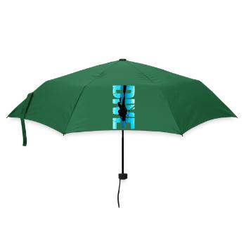 Taucher Design Retro Dive Outfit Geschenk - Regenschirm (klein) - Flaschengrün - Vorne