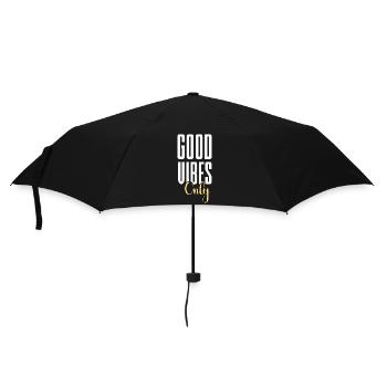 Ambiance classique uniquement : « Bold Letters » - Parapluie standard - noir - Devant