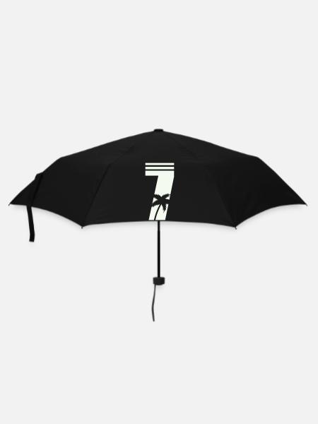 7_palmen- - Regenschirm (klein) - Schwarz