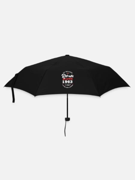 1963 anniversaire retraité né en 1963 - Parapluie standard - noir