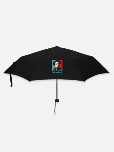Hannah Arendt - Regenschirm (klein) - Schwarz