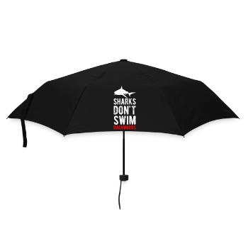 Shark Shark Fish Water - Umbrella (small) - black - Front
