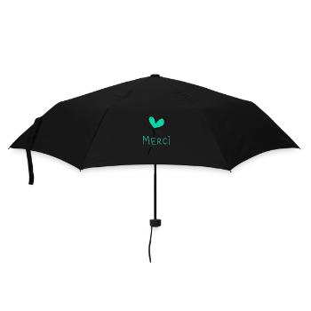 MERCI. THANKS. THANK YOU. ANNIVERSAIRE. NAISSANCE. - Parapluie standard - noir - Devant