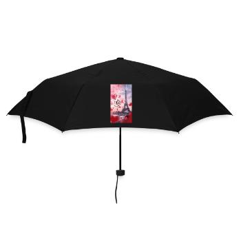 Stick Liebe Paris - Regenschirm (klein) - Schwarz - Vorne