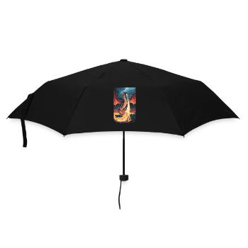 FEUERSPEIENDER DRACHE - Regenschirm (klein) - Schwarz - Vorne