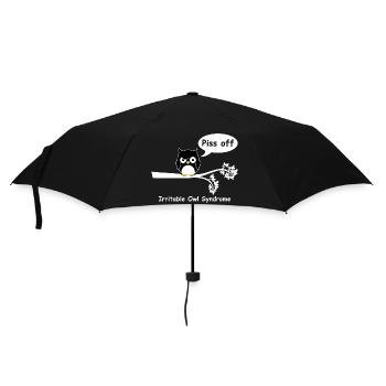 Irritable owl syndrome - Umbrella (small) - black - Front