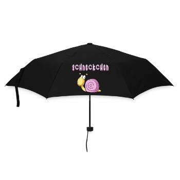 Funny piebald snail I cartoon - Umbrella (small) - black - Front