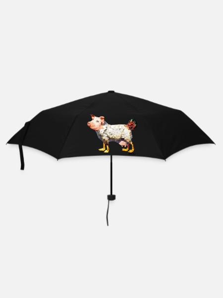 Eierlegende Wollmilchsau - Regenschirm (klein) - Schwarz