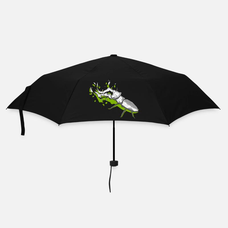 grüner drachen - Regenschirm (klein) - Schwarz