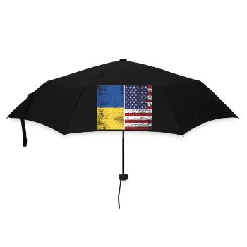 Ukraine - USA - Umbrella (small) - black - Front