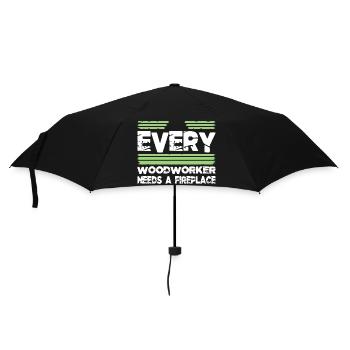 déclaration de blogueur tshirts de charpentier amusants - Parapluie standard - noir - Devant