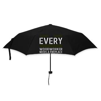 tools hobbyists carpenter funny tshirts - Umbrella (small) - black - Front
