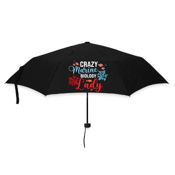 Crazy Marine Biology Lady Scientist Ocean Student - Parapluie standard - noir - Devant