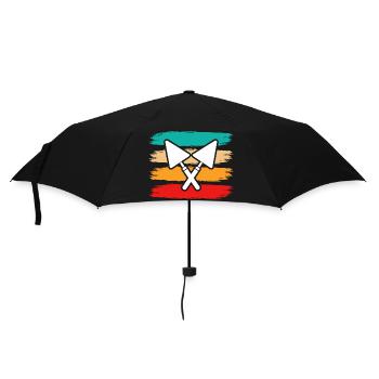 Maurer Retro - Regenschirm (klein) - Schwarz - Vorne
