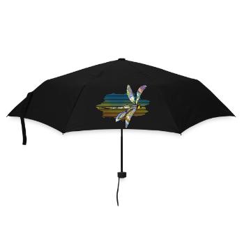 Libellule - Parapluie standard - noir - Devant