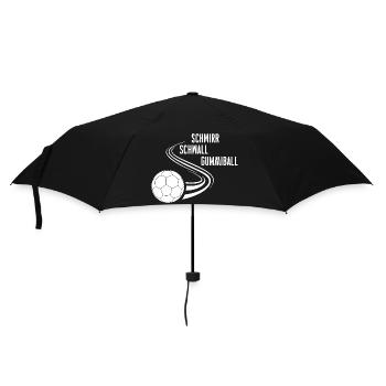 Schwirr Schwall Gummiball - Regenschirm (klein) - Schwarz - Vorne