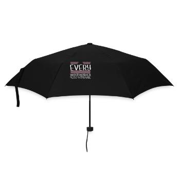 geek hobbyists lumber present logging plumber - Umbrella (small) - black - Front